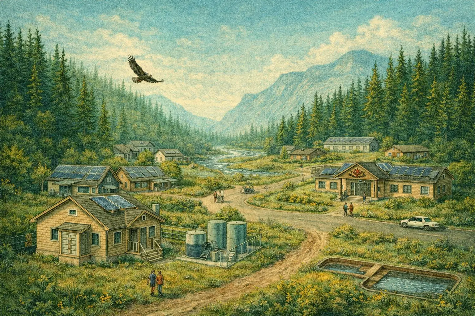 rural mountain village